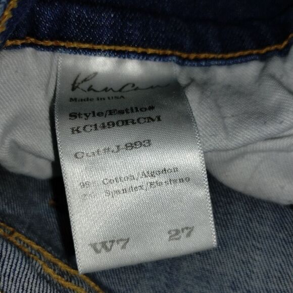 Kancan Boyfriend Style/Estilo Distressed Denim Jeans Sz 7/27" - Picture 5 of 10